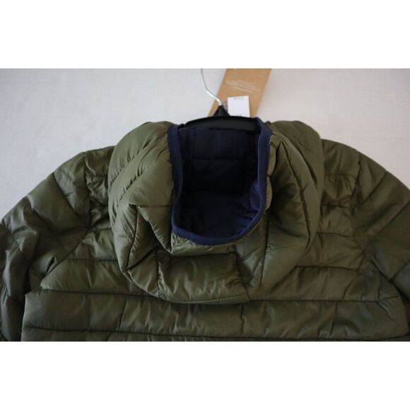 Gap Kids Sz S (6-7) Olive Green Recycled Lightweight PrimaLoft Puffer Jacket - Picture 6 of 10